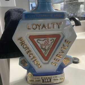 Fleet Reserve Association Loyalty Decanter - Blue & White